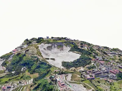 Phlegraean Fields Low-poly 3D model