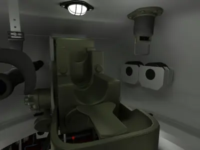 T-34-85 with Interior HDRI 3D model