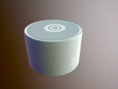 Futuristic Lounge Table Low-poly 3D model