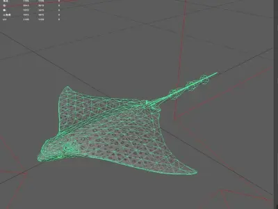 Devilfish Low-poly 3D model