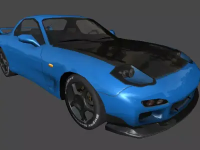 Mazda RX7 Free low-poly 3D model