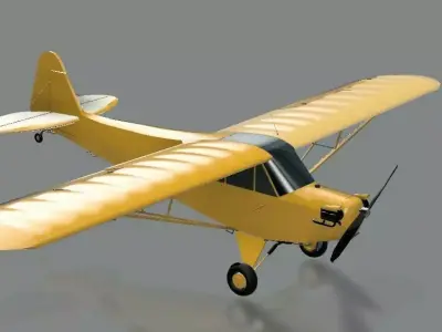 J-3 Cub 3D model