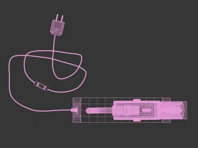 Memphis Milano Tahiti table lamp by Ettore Sottsass 1981 3D model