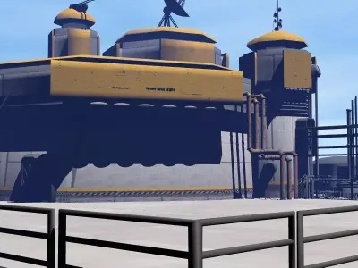 Processing Plant Station 3D model