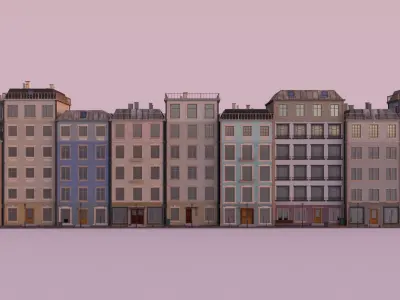 City Block European 3D model