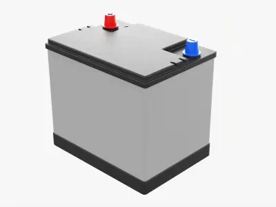 Car battery 02 3D model