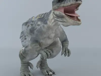 Giganotosaurus dinosaur 3D model
