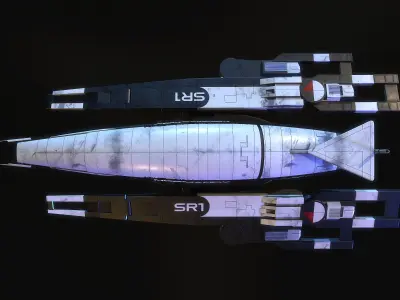 SR1 Normandy Mass Effect 3D model