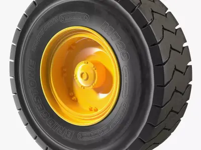 Wheel CAT 775 Water Truck 3D model