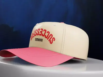 Baseball Cap Trucker 3D model