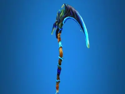 Water Element Scythe Low-poly 3D model