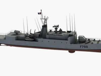 A69 type Avisos Corvette 3D model