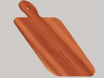 Wooden chopping board Free low-poly 3D model get