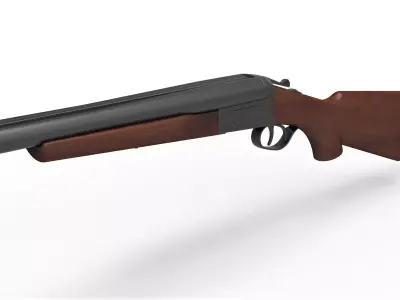 Double Barreled Shotgun Boomstick from The Evil Dead 3D model