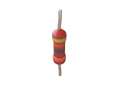 Resistors v1 003 Low-poly 3D model
