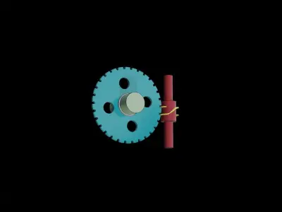 Worm intermittent mechanism 3D model
