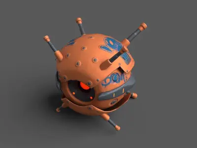 Low-poly Drones Low-poly 3D model