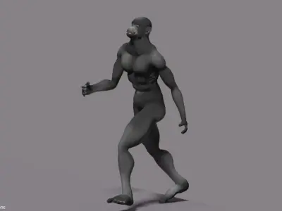 chimpanzee animated Free 3D model