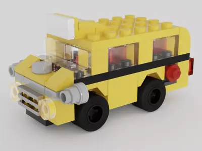 LEGO Monthly Mini Model Build School Bus 40216 3D model