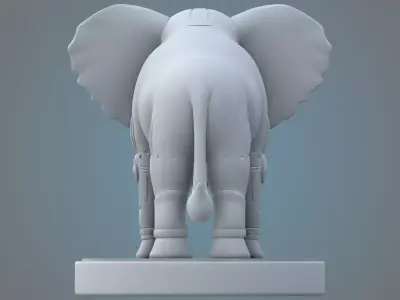 Sci-Fi Armored Elephant PM-25 3D print model