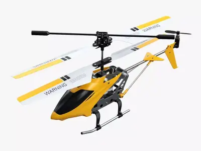  Mini remote-controlled helicopter 3D model