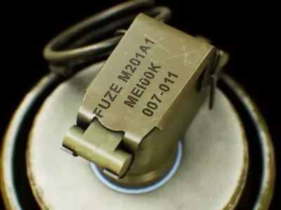 The M18 Smoke Grenade Low-poly 3D model