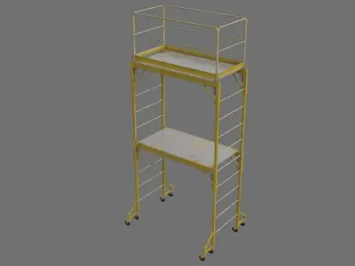 Scaffold 1C Low-poly 3D model