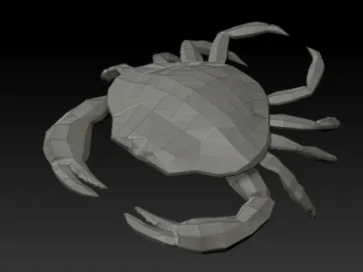 3D CRAB -LOWPOLY Low-poly 3D model