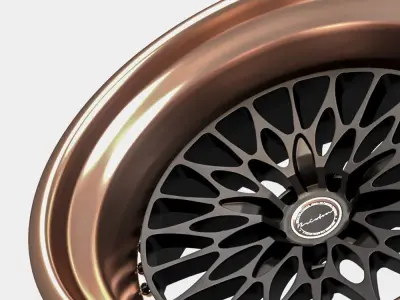 brixton forged HS1 3 piece wheel 3D model