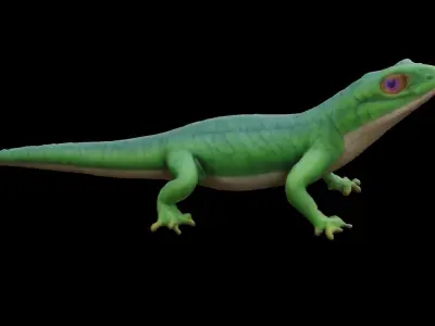 Lizard Low-poly 3D model