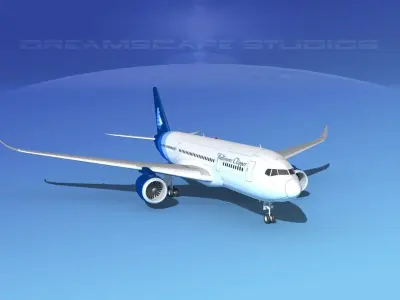 Airbus A350-800 Baltimore Clipper 3D model