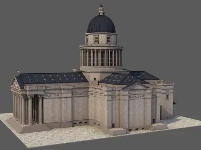 French Pantheon 3D model