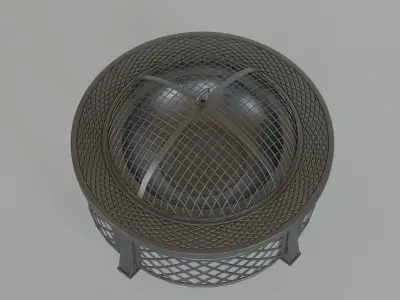 Firepit metal fire pit 3D model