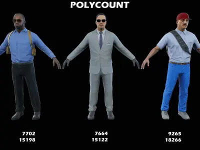 Special Agent Low-poly 3D model