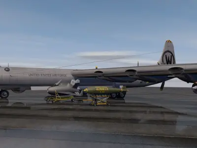 Convair B-36H Peacemaker 3D model