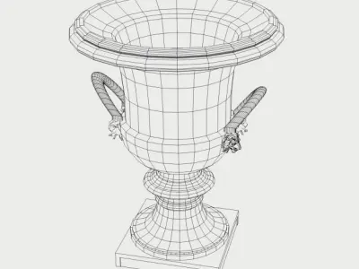 Roman Garden Vase 3D model