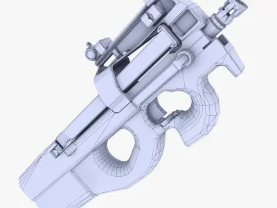 FN P90 PDW Low-poly 3D model
