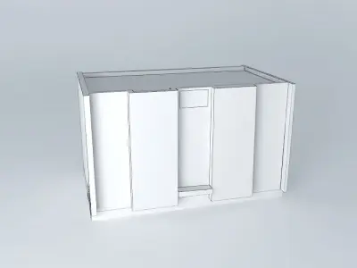 Western housing 74 társasháza- Bytovka č.74 Free 3D model