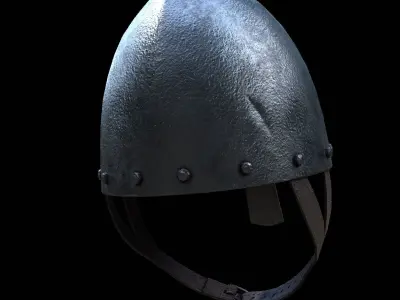 Norman Helmet Low-poly 3D model