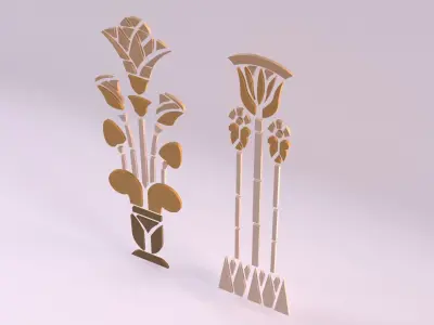Egyptian Symbols - 030 Low-poly 3D model