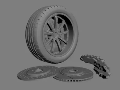 Wheel concept 1 3D model