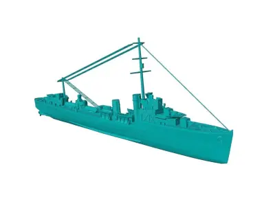 1-300 scale HMS Valhalla Free 3D model
