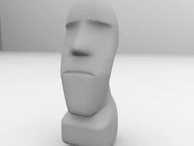 Moai Statue 3D model