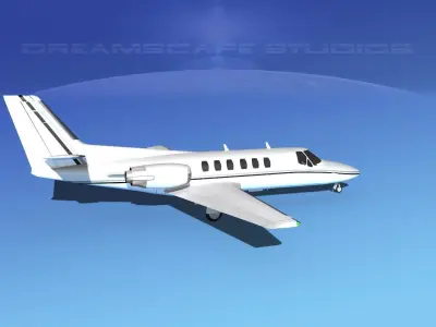 Cessna C550 Citation II V04 3D model