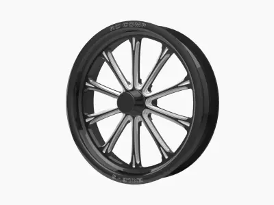 RC Components Exile-S Street Fighter front wheel Low-poly 3D model