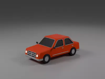 Low Poly Car Free low-poly 3D model