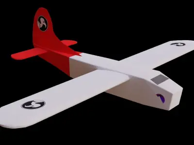 1 Paper Space Plane 3D model