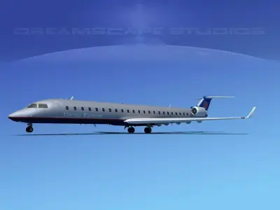 Bombardier CRJ900 United Express 1 3D model