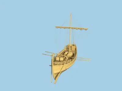 Classic Ship Low-poly 3D model