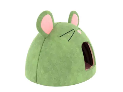 Mouse Meow Hut Cat Hut Cat Tent Green 3D model